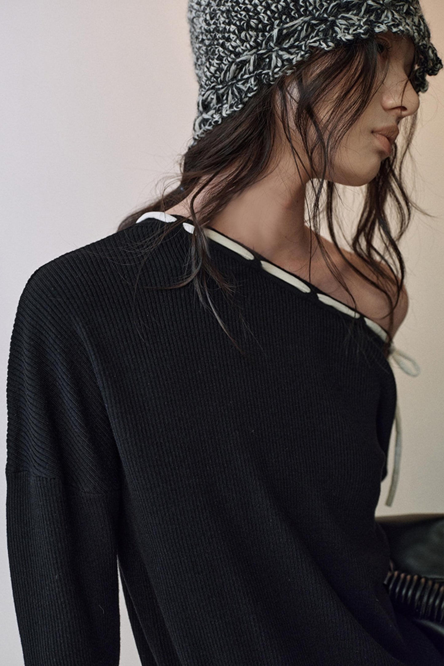 Rose Flower Knitted Top