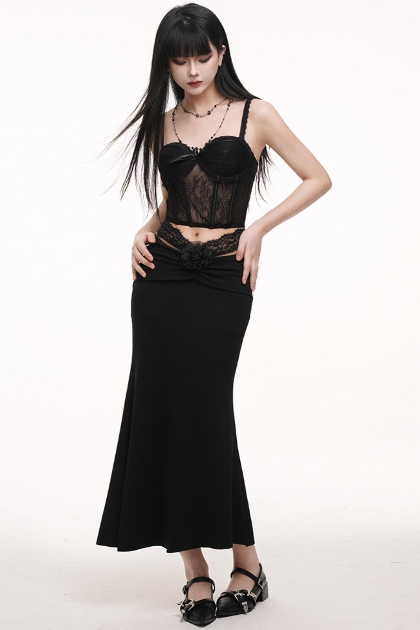 Black Corset Skirt Set-Up