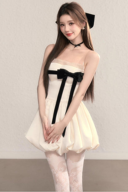 Moonlight Polka Dot Princess Puffy Dress