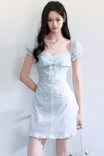 Light Blue Lace Dress