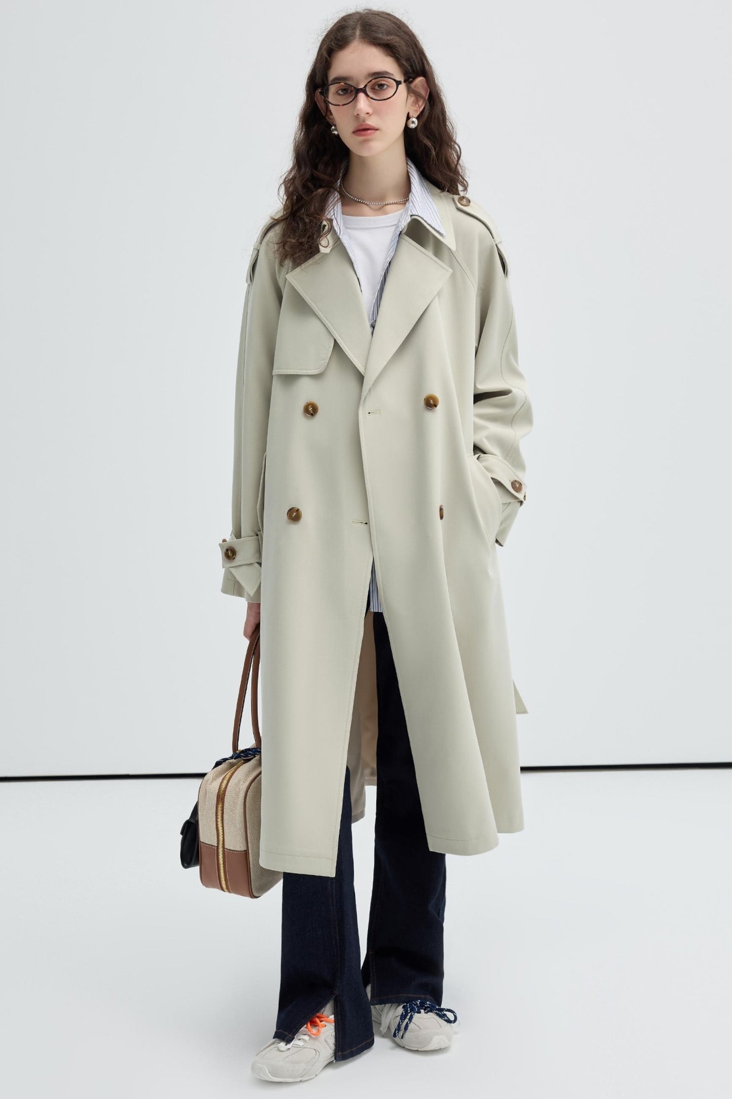 British Style Midi Trench Coat