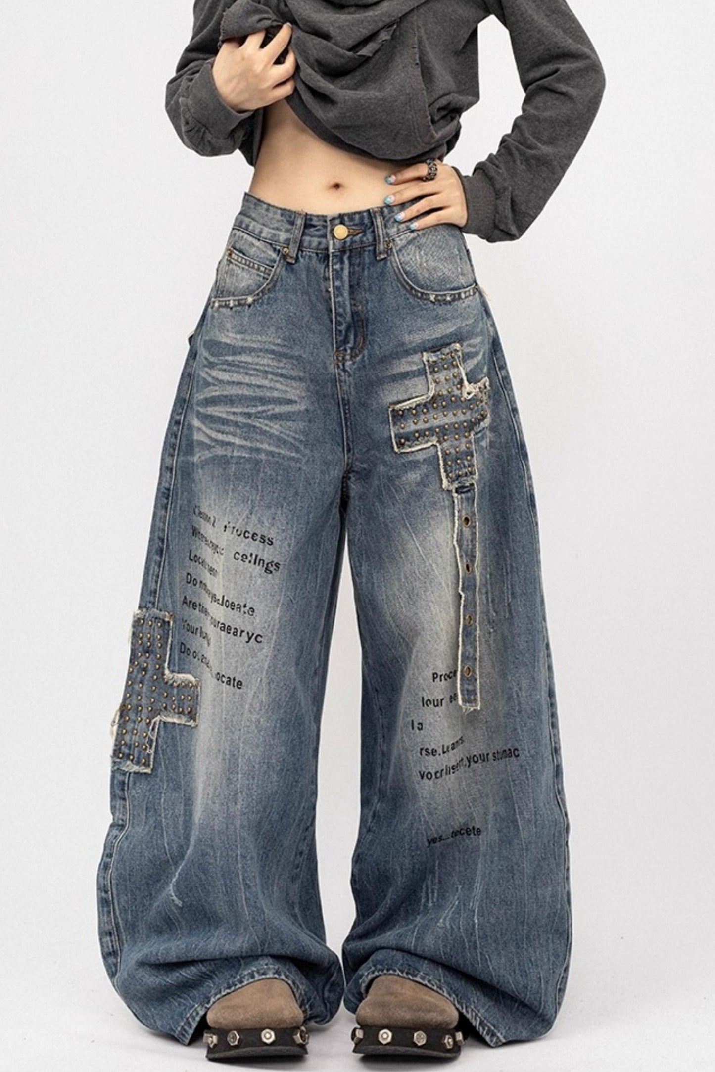 American Spice Girls Wide-Leg Pants