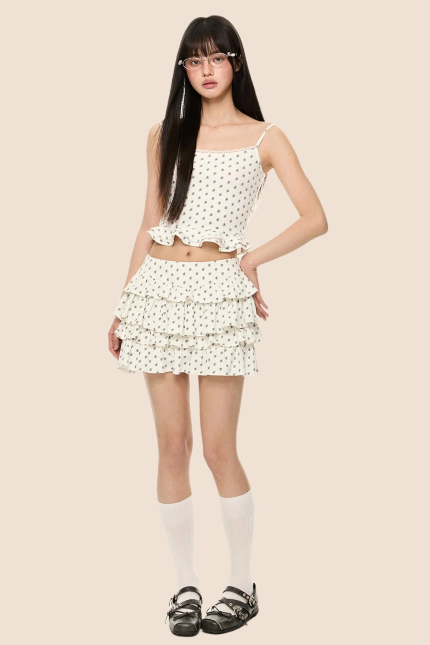 White Cardigan Set-Up