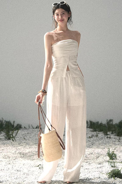 Minimalist Summer Off-Shoulder Top Set-Up