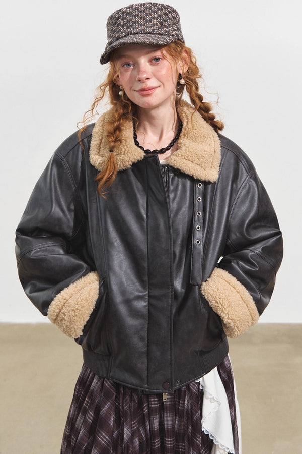 Lambwool Motorcycle Jacket