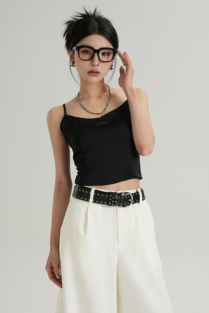 크롭 밴도 베이스 레이어 탑 