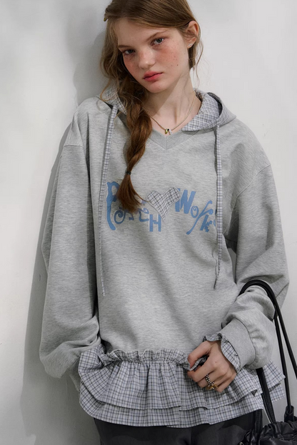 Childlike Stickers Hooded Sweatshirt