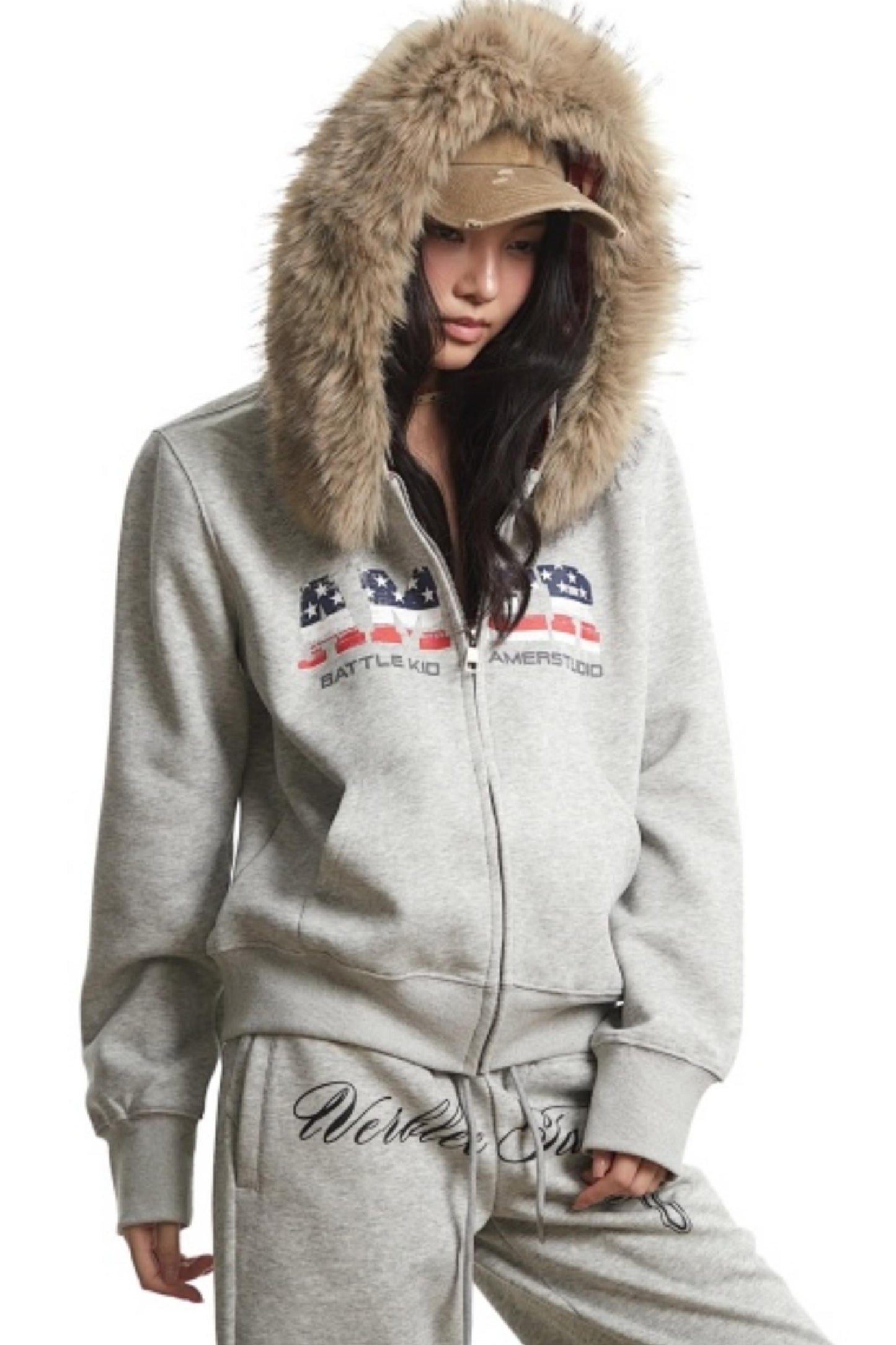 American Retro Hooded Jacket