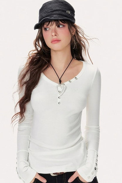 Black-White Knit Sweater