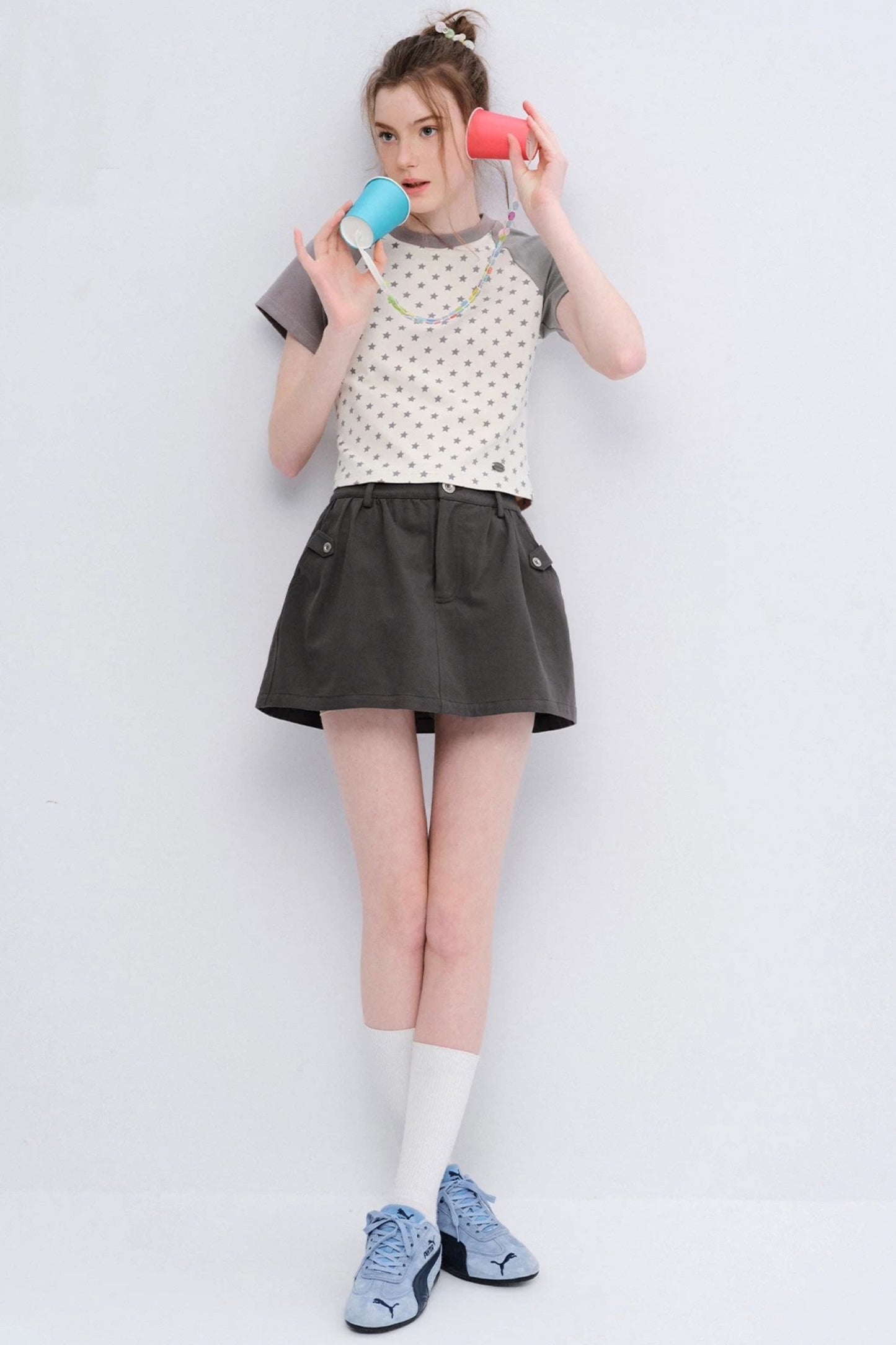 Retro Star Raglan Top