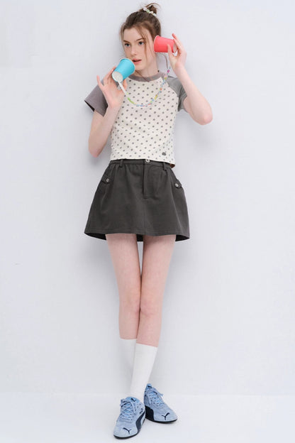 Retro Star Raglan Top
