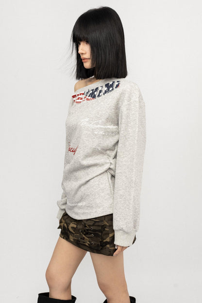 Retro Spice Girl Long Sleeve Sweatshirt Top