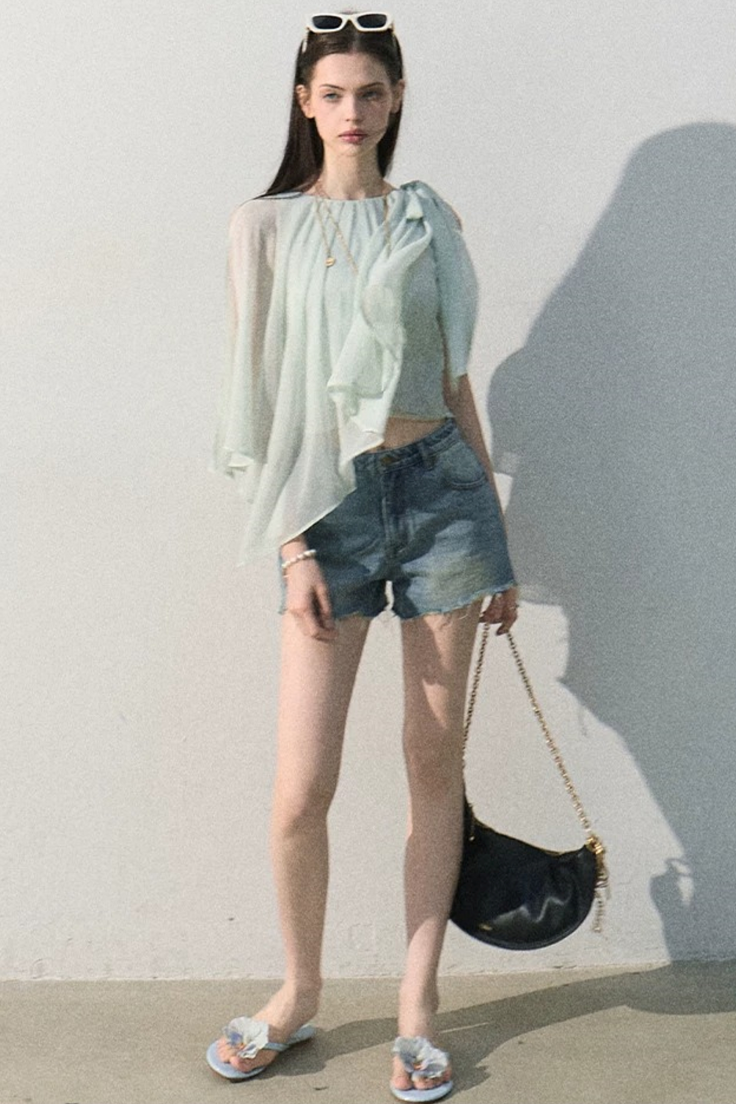 Vintage Distressed Denim Shorts