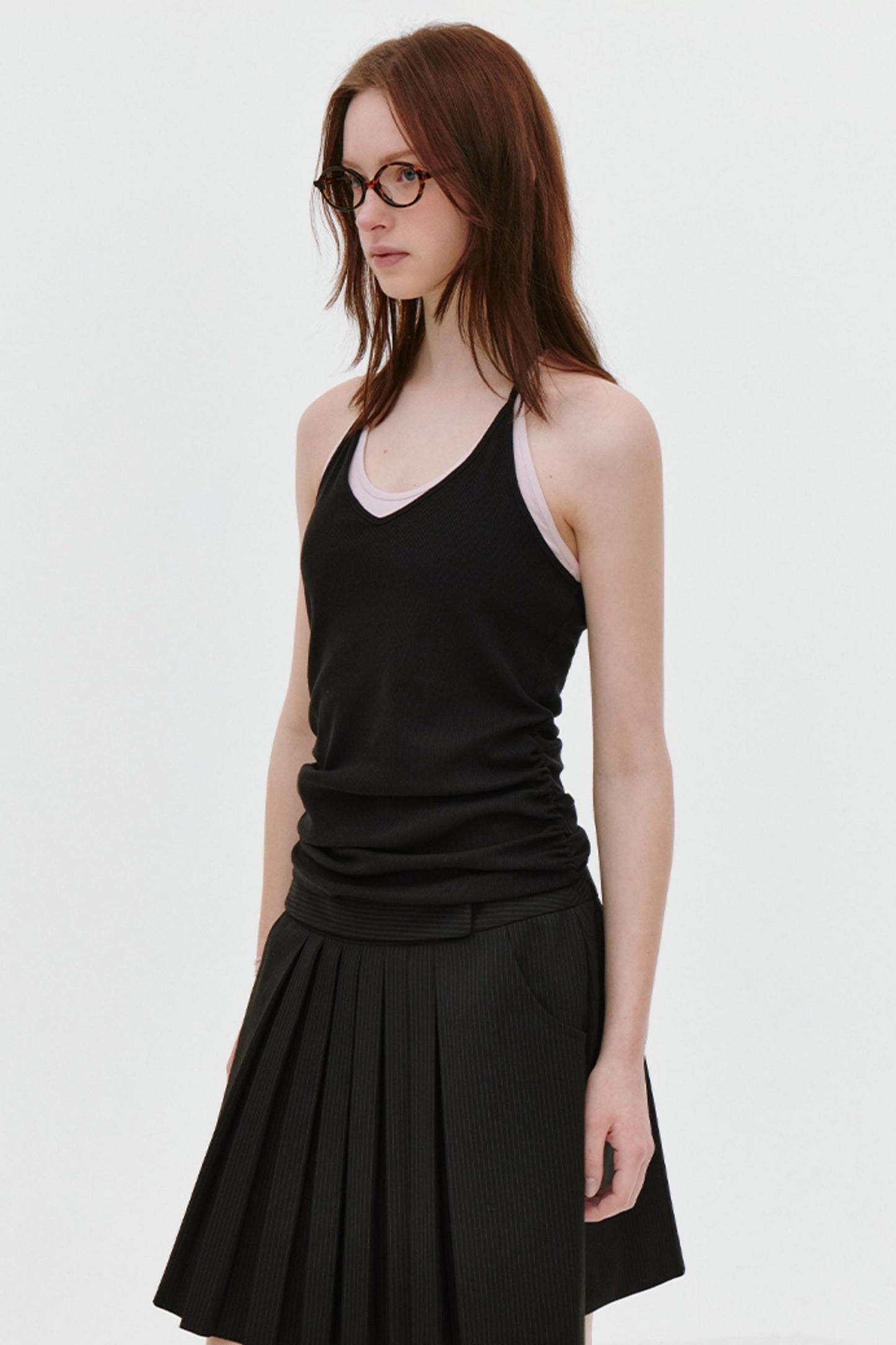 Pleated Side Support Camisole