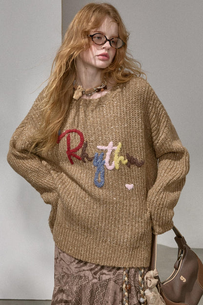 Cloud-Like Knit Pullover Sweater