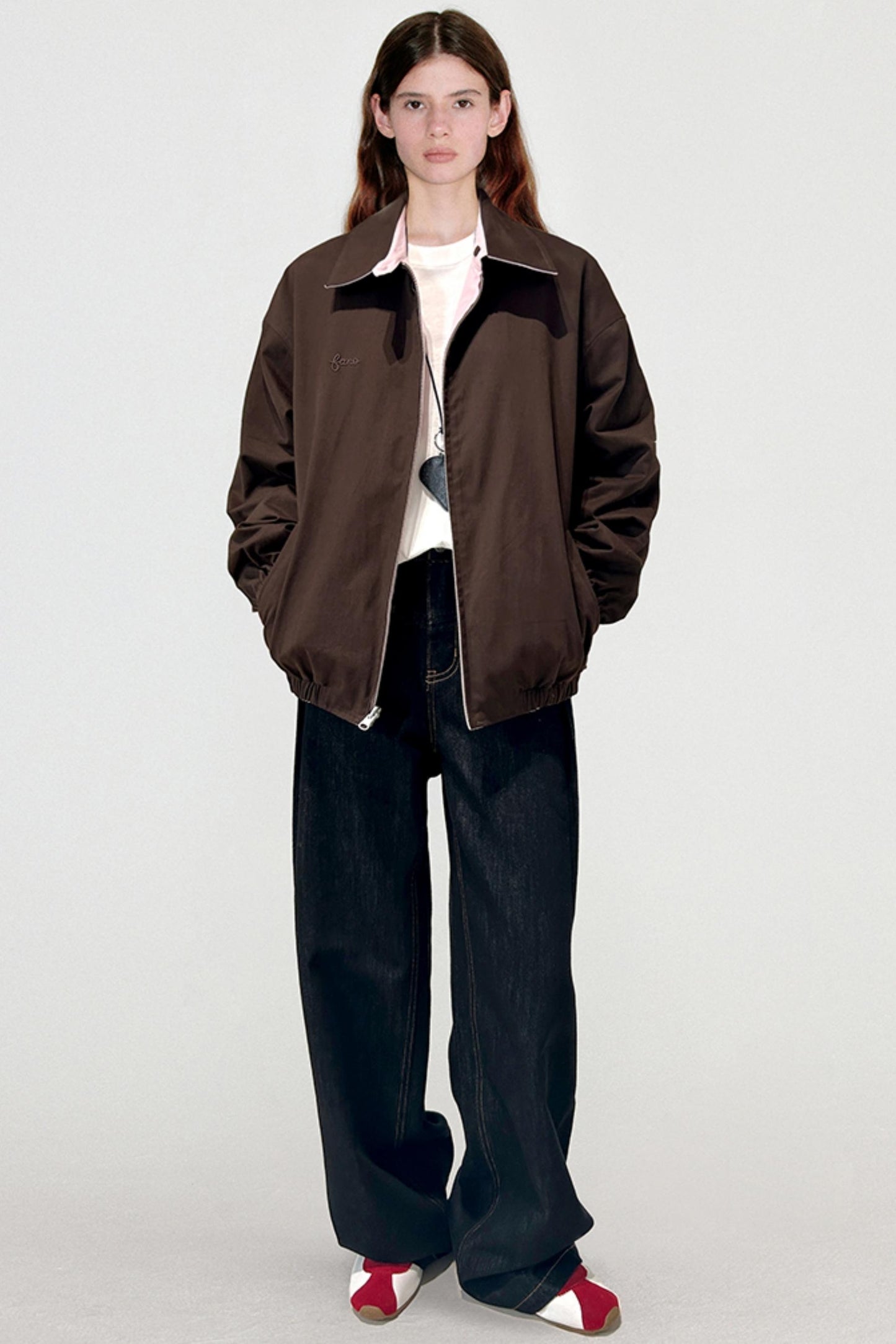 Reversible Logo Embroidered Coat