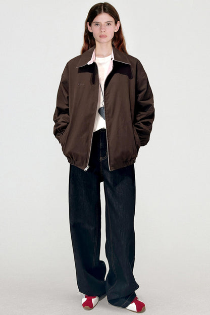 Reversible Logo Embroidered Coat