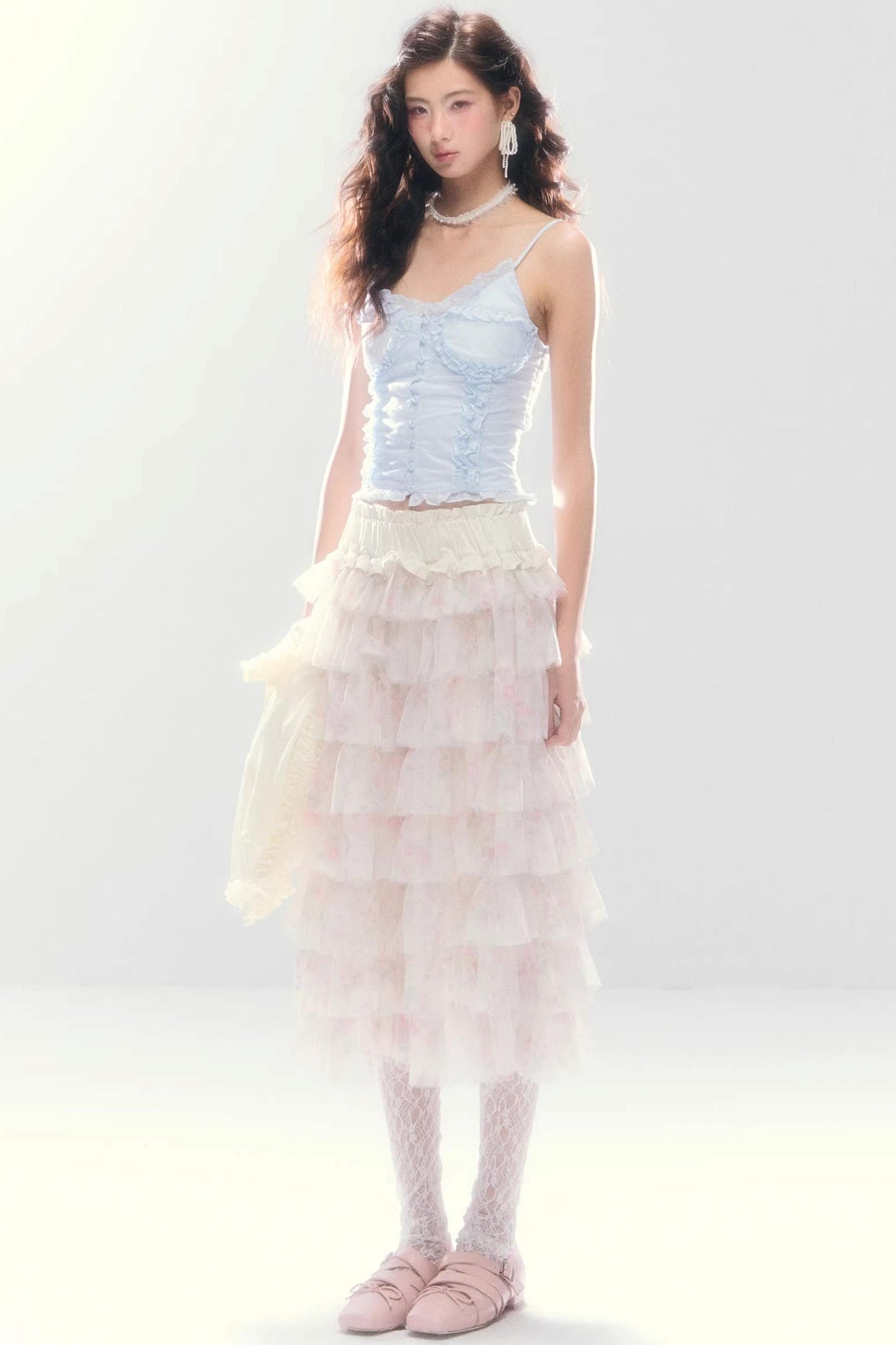 Multi-Layered Mesh Skirt