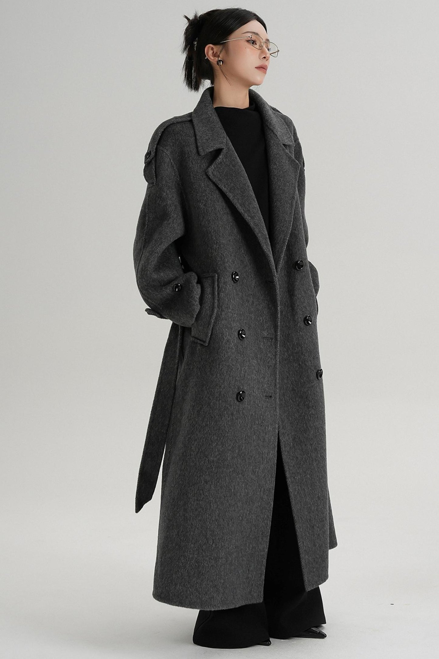 Premium Tailored Wool Blend Coat