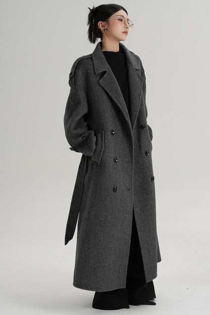Premium Tailored Wool Blend Coat