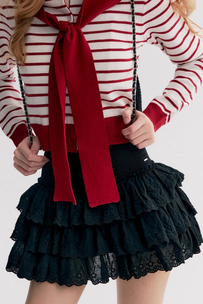 Balletcore Lace Cake Skirt