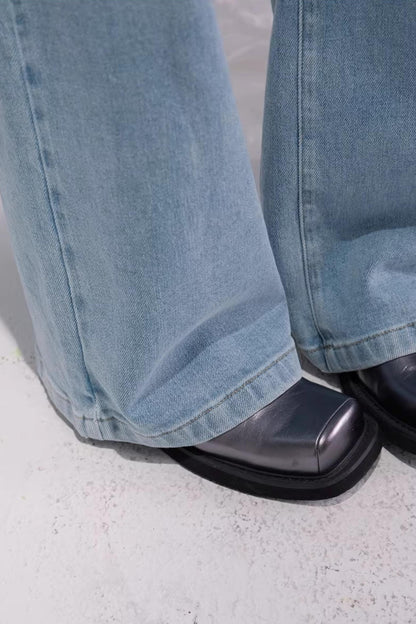 Starry Sky Blue Rhinestone Jeans