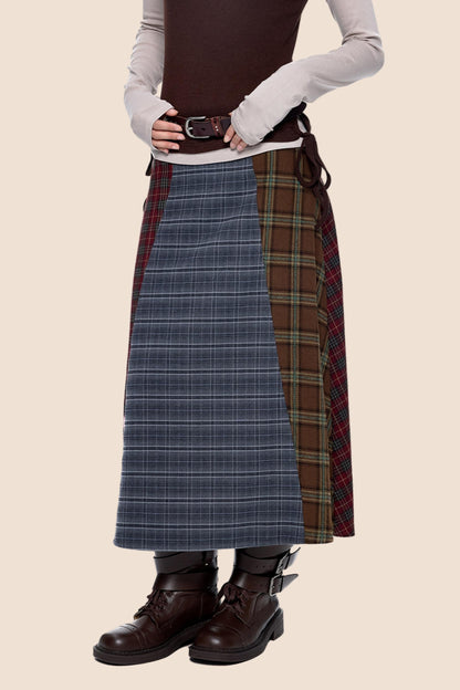 Autumn Drape Midi Skirt