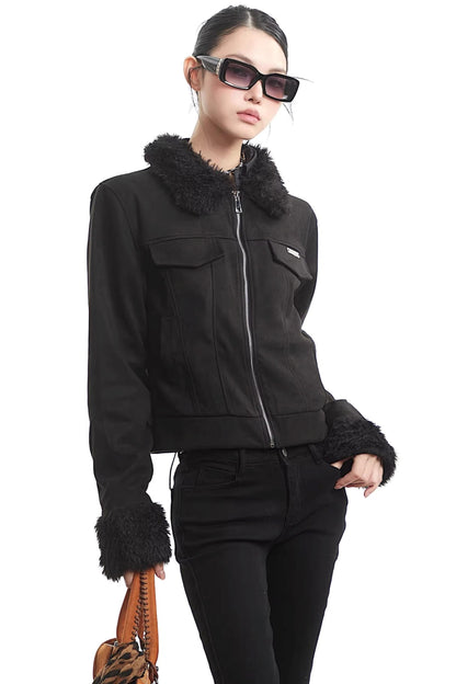 Autumn Black Elegant Jacket