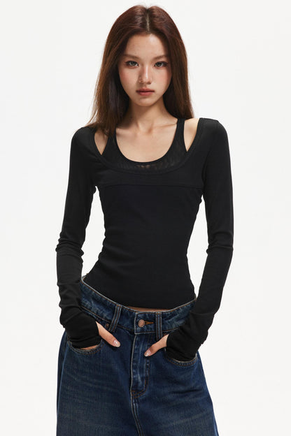 Patchwork Lyocell Camisole