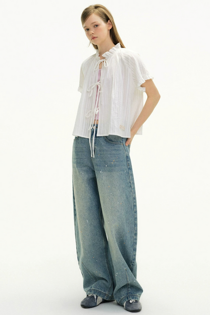Love Thoughts Ruffled Edge Top