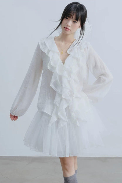 Gonna in tulle Ballet Mist