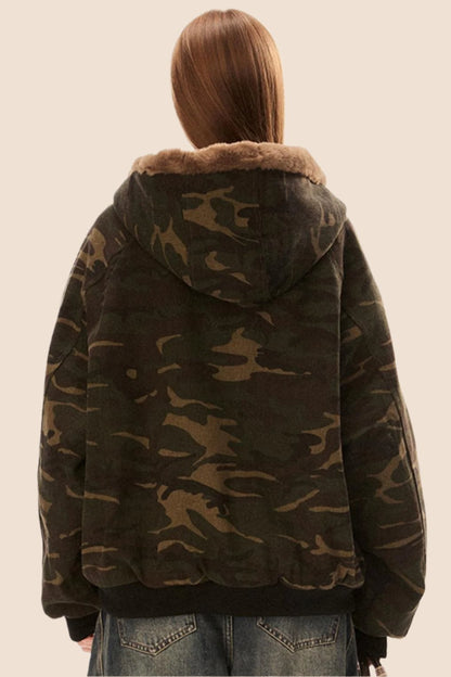 Retro Loose Camouflage Jacket