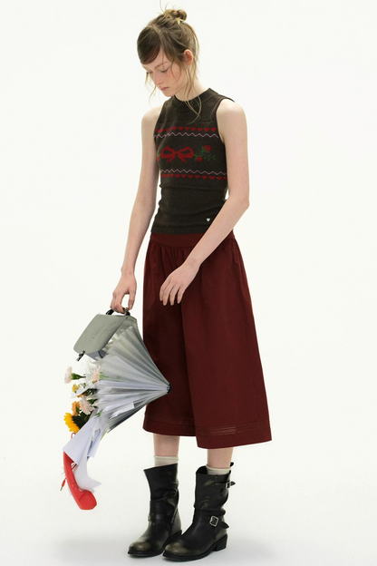 Strawberry Dimension Knitted Vest