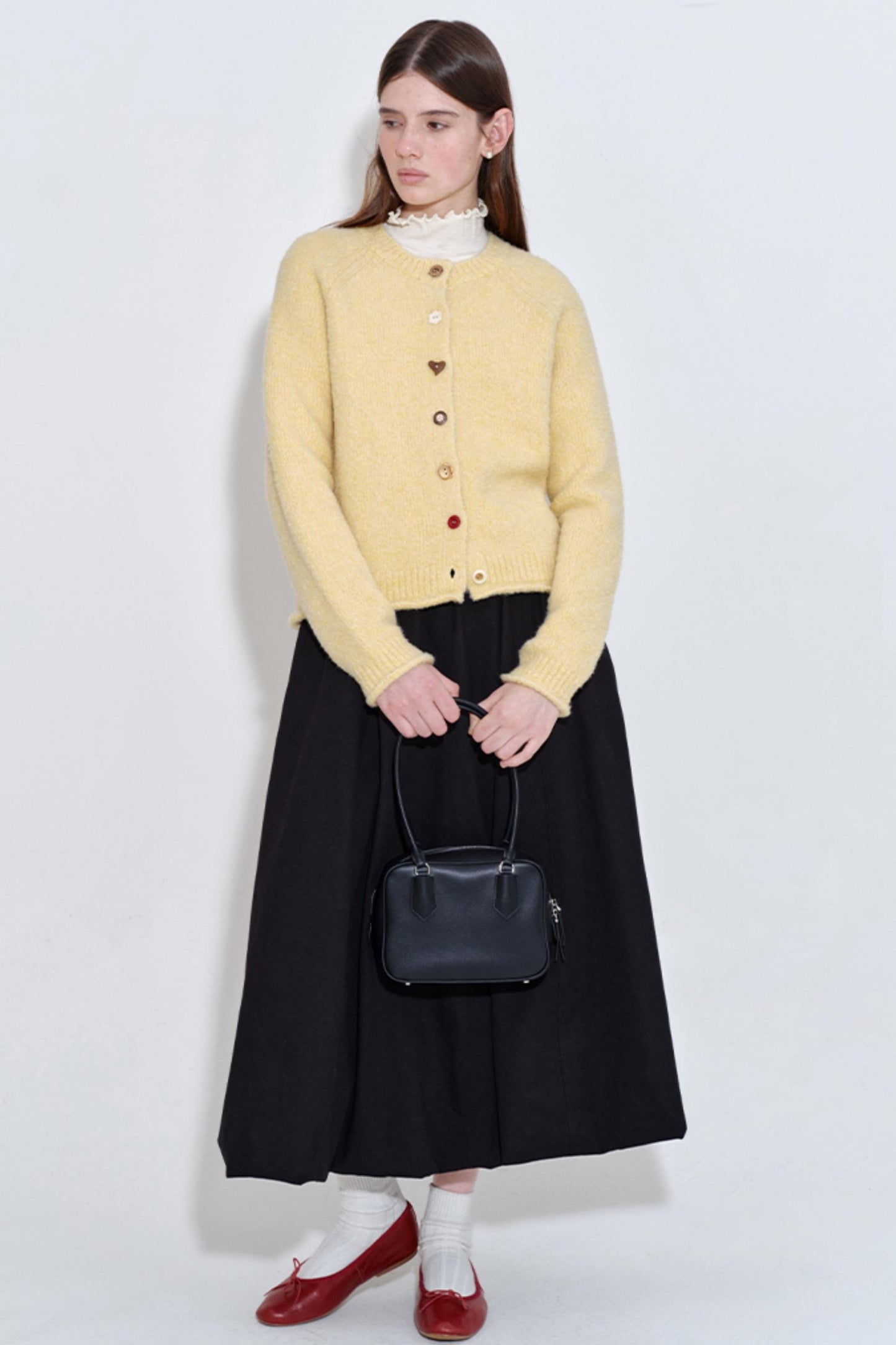 Soft Yellow Wool Blend Top