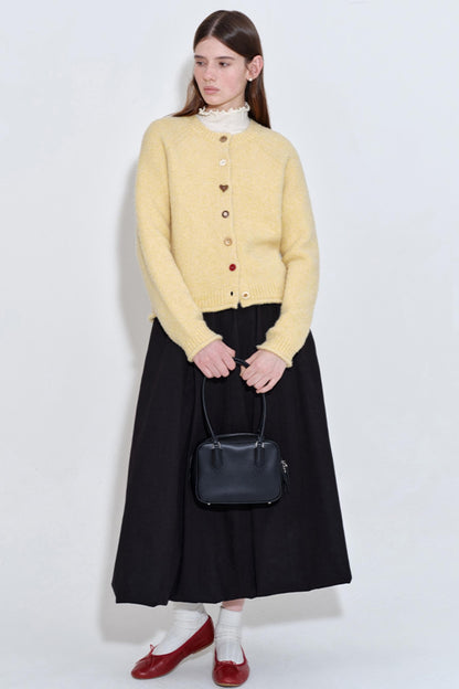 Soft Yellow Wool Blend Top