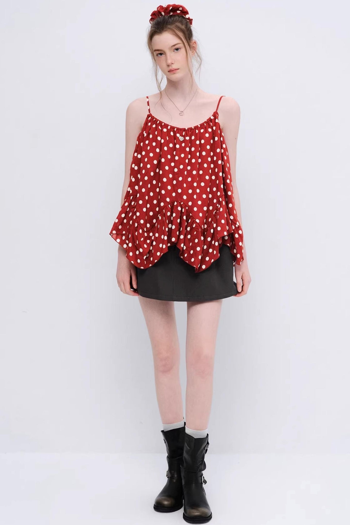 Wild Strawberry Plaid Camisole Top