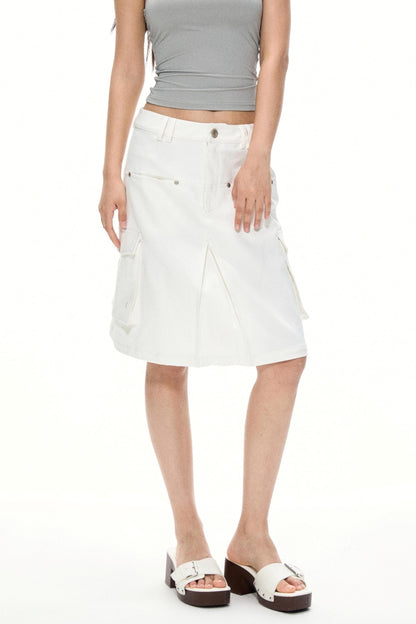 Casual Chic White Skirt