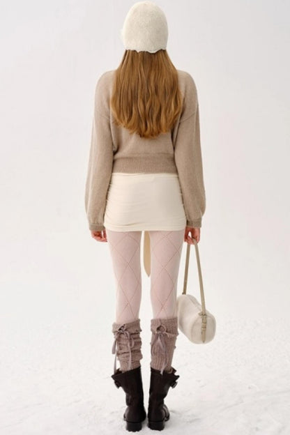 Alpaca Wool Embroidered Cardigan