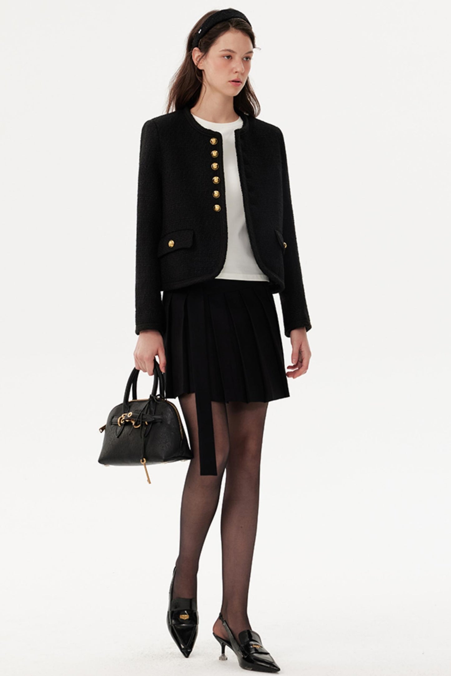 Swing cappotto nero e oro