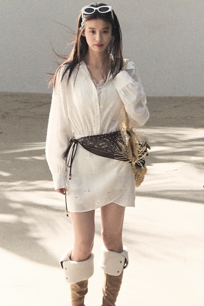 Jacquard Silk Dress Scarf Set