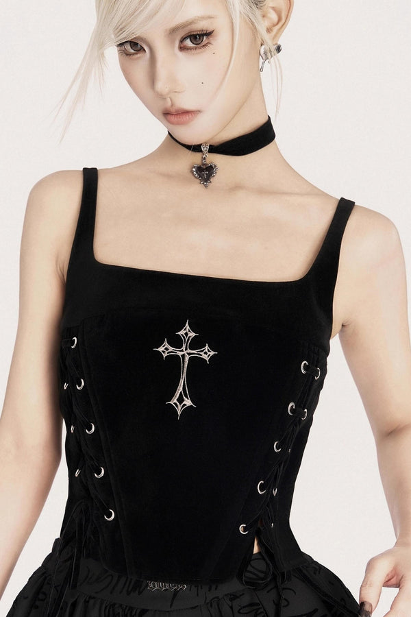Gothic Lace-Up Corset