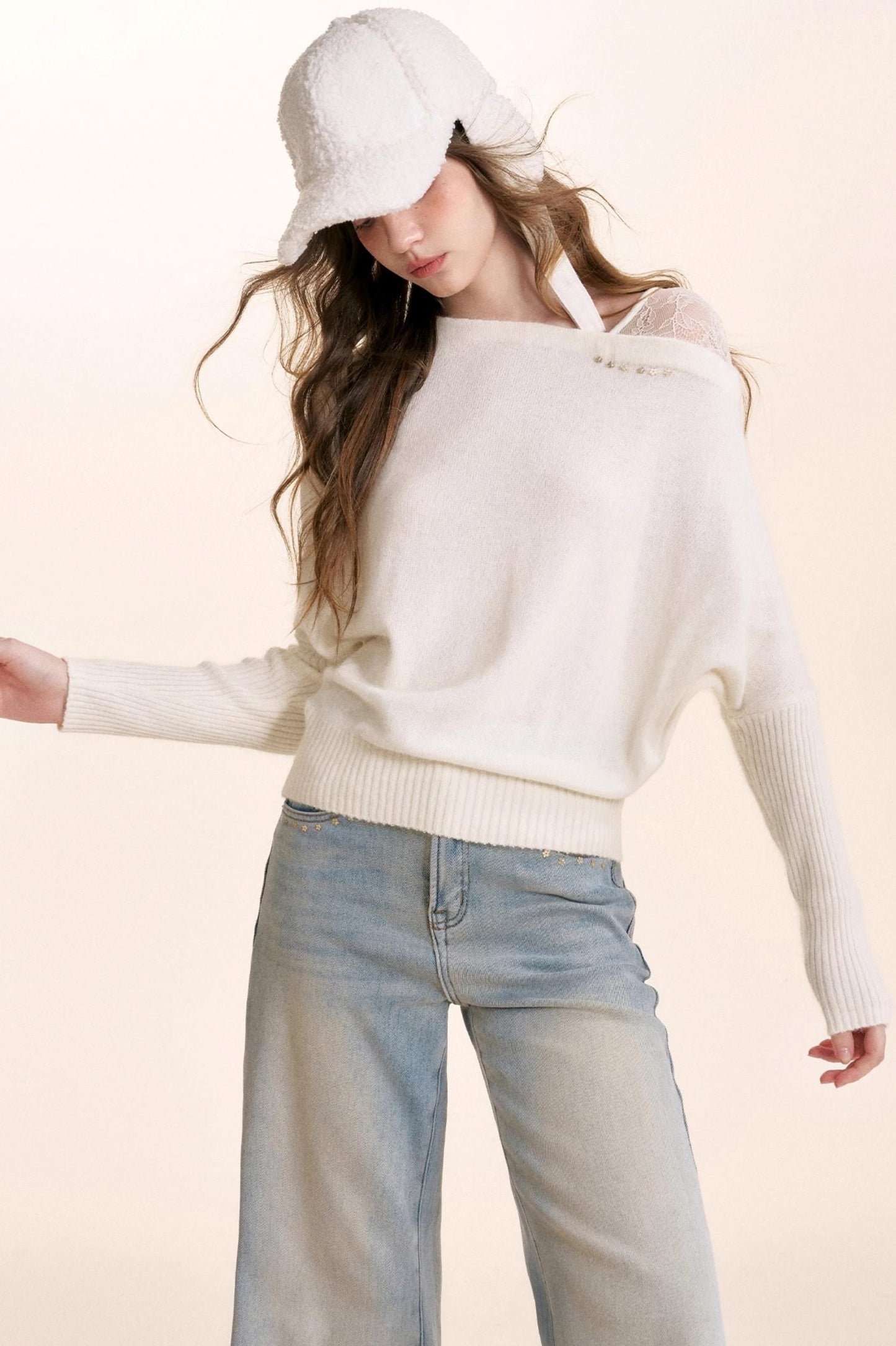 Cloudy Sequin Lace Top