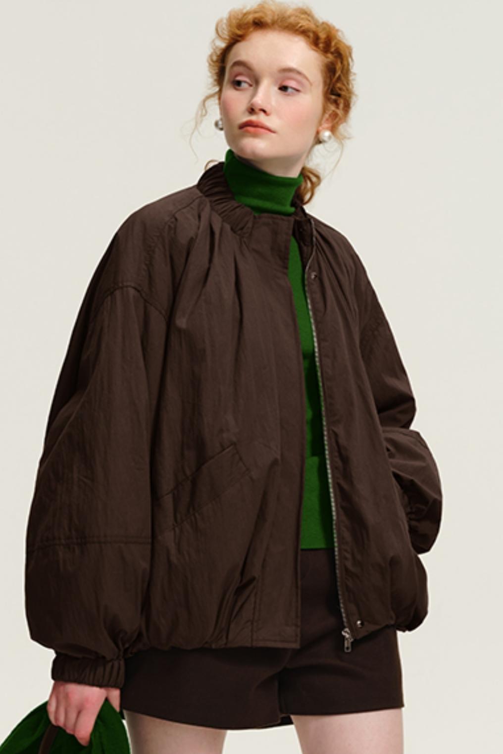 Cropped Duck Down Flight Jacket