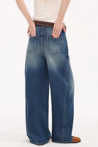 Split Hem Stretchy Denim Pants
