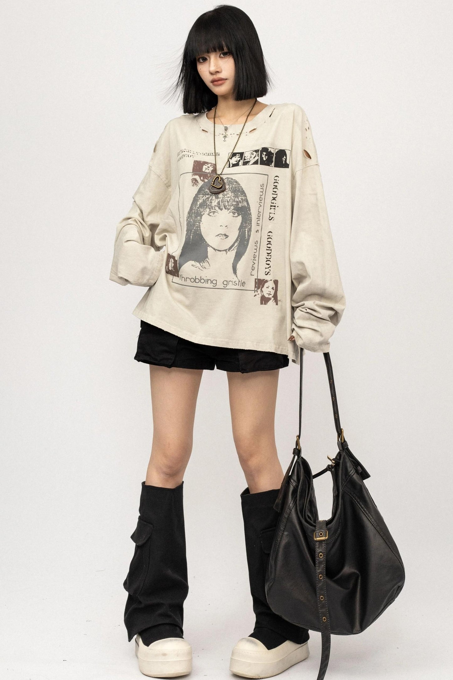 Lazy Retro Long Sleeve Top