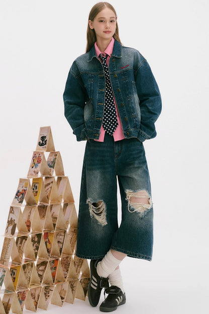 Vintage Washed Denim Jacket