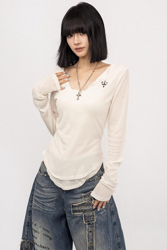 Spice Girl Black Long Sleeve Shirt