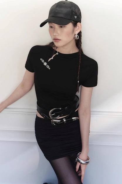 Ancient Rhyme Beads Blouse