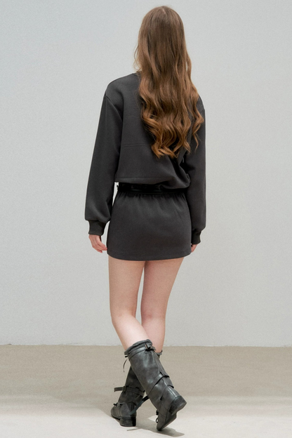 Printed Hoodie Dress