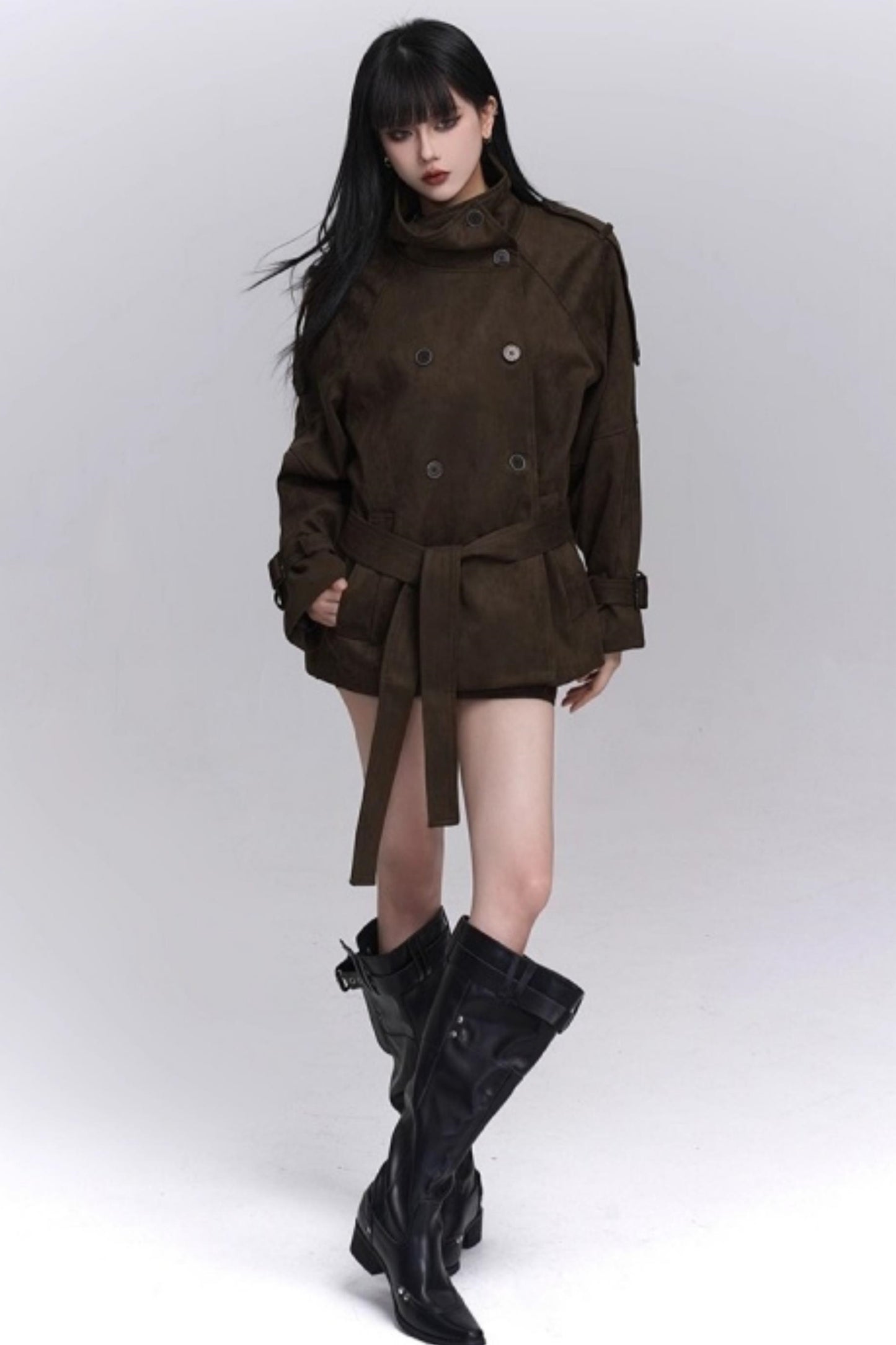 Brown Suede Autumn Jacket